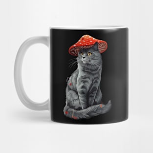 Cottagecore Aesthetic Cat Illustrations Mug